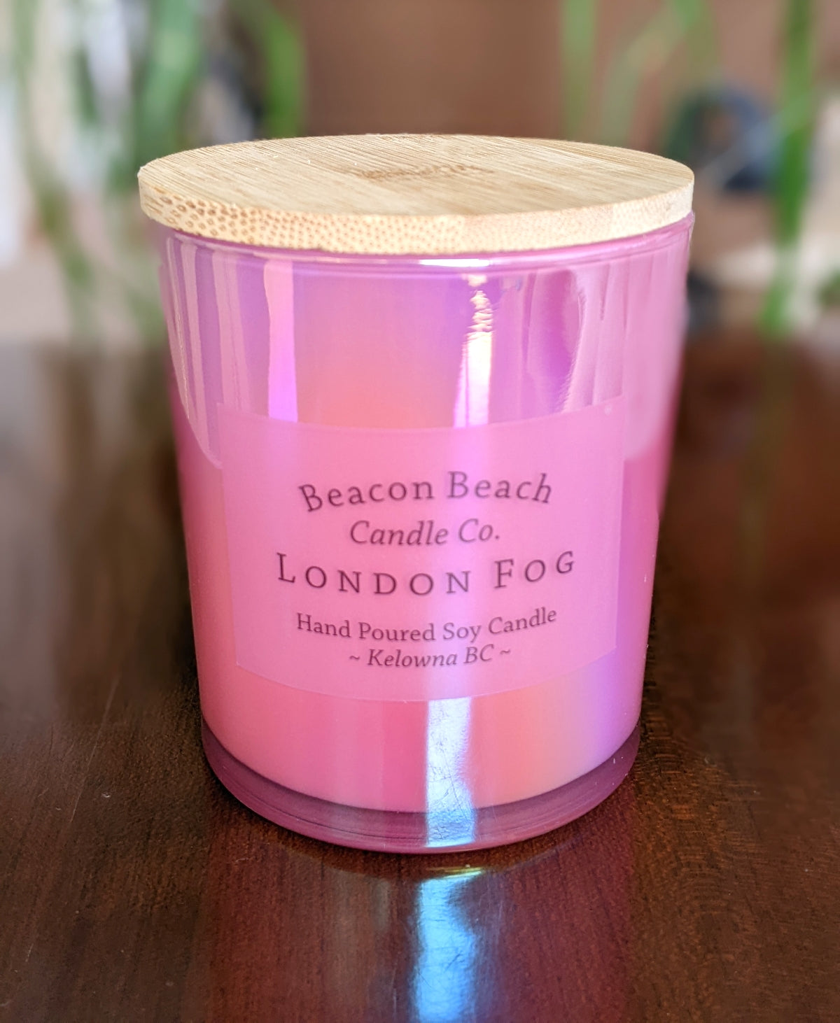 Soy Candle 14 oz. Gorgeous iridescent candle is available in White, Gold, Pink and Blue.   Iridescent Candles are available in our Top Sellers.  Sixty hour burn time  Please see Candle Care for optimum burning of candles and refills.  Vegan