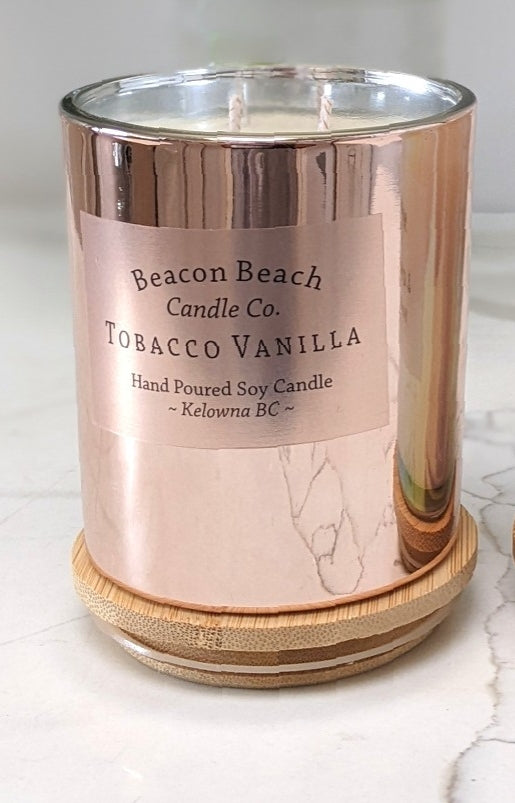 Soy Candle 14 oz. Gorgeous iridescent candle is available in White, Gold, Pink and Blue.   Iridescent Candles are available in our Top Sellers.  Sixty hour burn time  Please see Candle Care for optimum burning of candles and refills.  Vegan